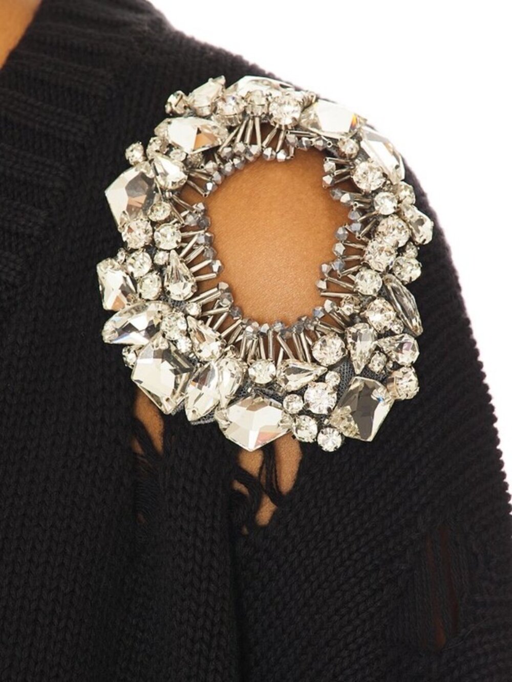 AREA | NWOT | Distressed Crystal Cardigan, Size: S - Picture 7 of 15